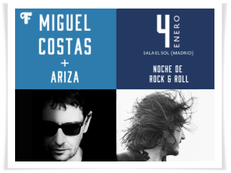MIGUEL COSTAS + ARIZA confirmados en el Festival de las Estrellas (Madrid)